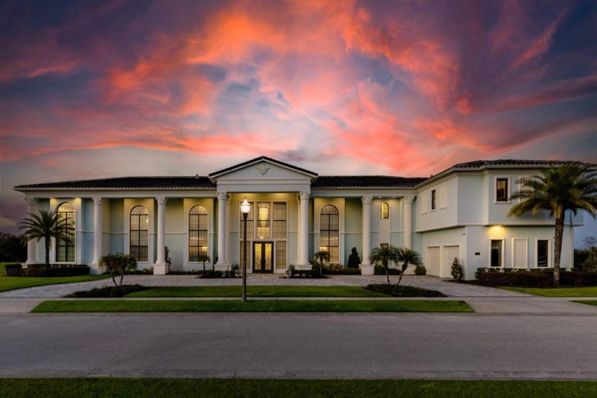 Beautiful 5 Star Mansion With Private Pool On The Prestigious Reunion Resort Orlando Mansion 6280 Kissimmee Exterior photo